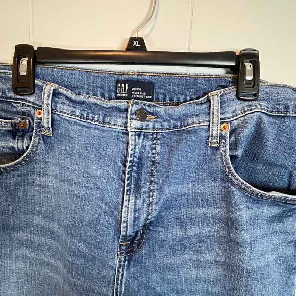 Women's GAP Denim Jeans 20/35R High Rise Vintage Flair Comfortable Casual Plus - Picture 5 of 14